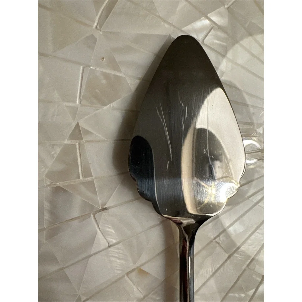 Gentry Silver Sheffield England ENGLISH TIP Stainless Cheese Serving Set